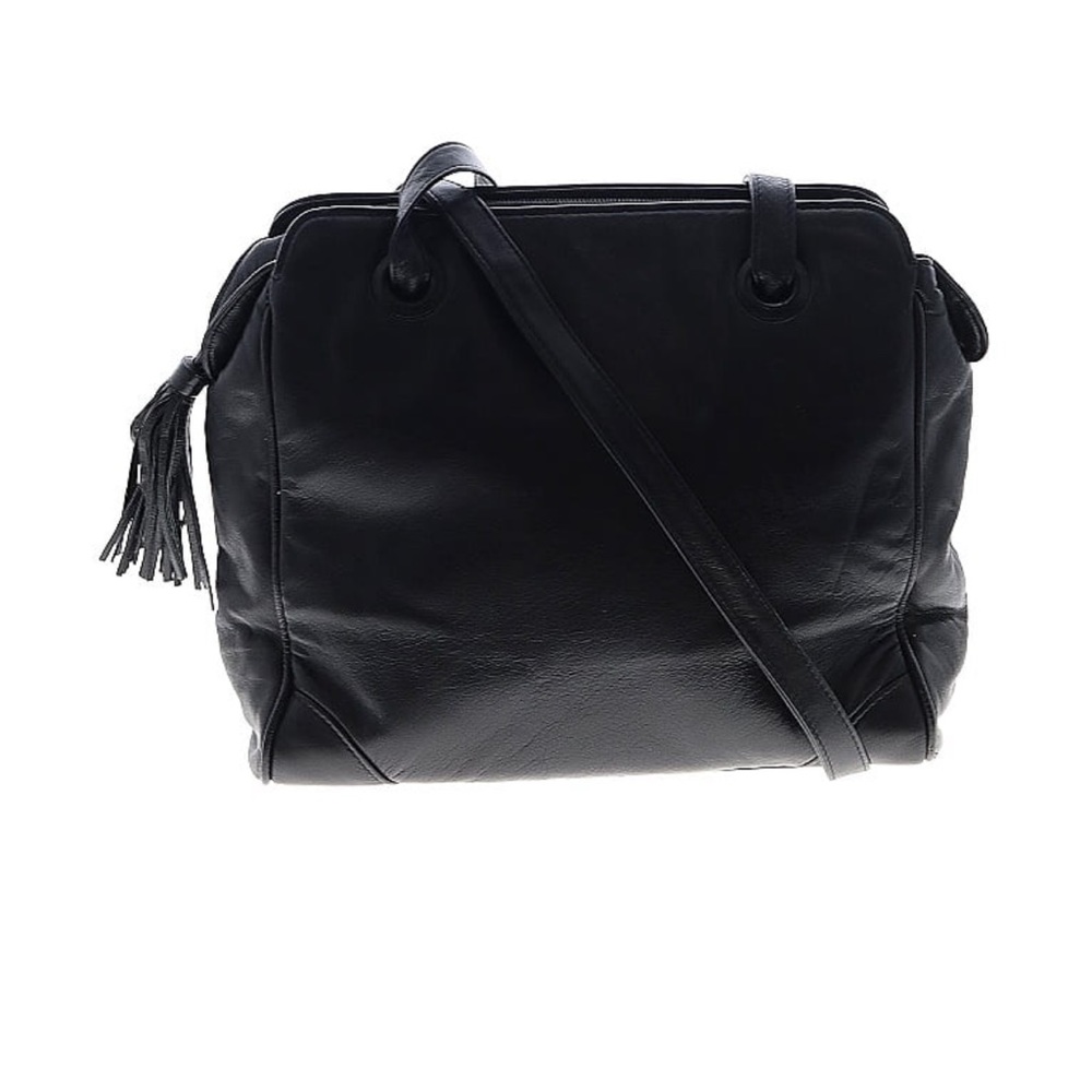 Ashriel black leather shoulder bag